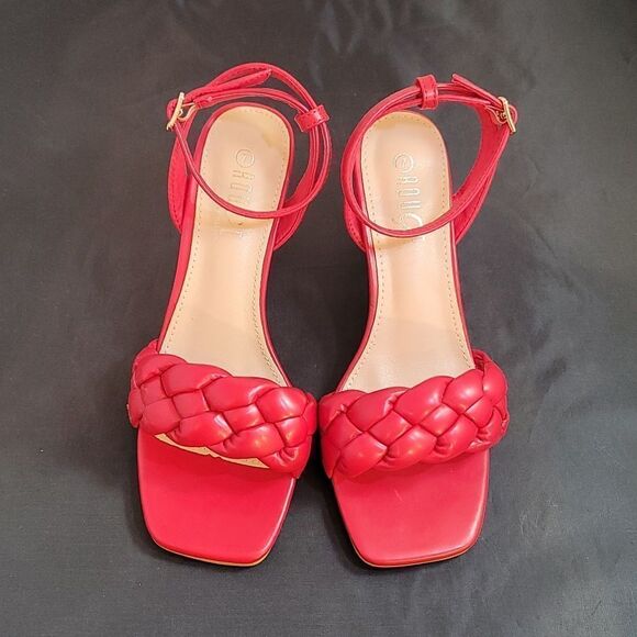 BRAND NEW ROUGE HELUIM BRAIDED STRAP SQUARE TOE WOMEN'S SANDAL - Picture 2 of 16